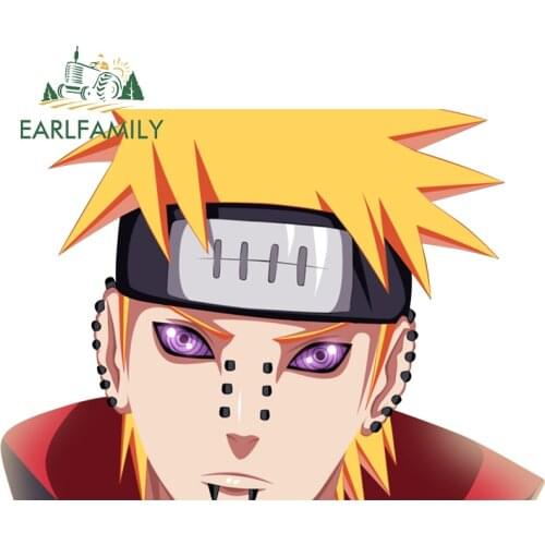 EARLFAMILY 13cm x 9.3cm for Yahiko Ninja Peekng Car Stickers Waterproof Anime Personality Occlusion Scratch Window Decal