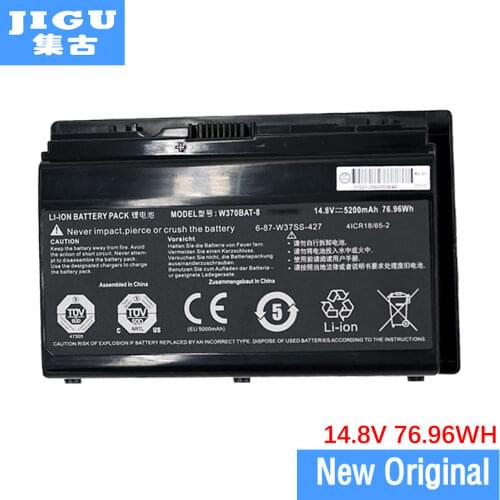 JIGU Original Laptop Battery 14.8V 76.96WH FOR Hasee W370BAT-8 K590S K750S K650C K760E