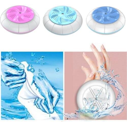 Portable Mini Ultrasonic Turbo Tub Washing Machine USB Powered Laundry Washer