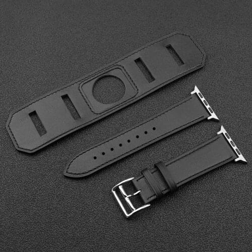 Luxury Leather Watch Bands for apple watches Genuine Handmade Leahter Bracelet Belt For Apple iWatch Strap Series 1 2 3 4 5 6 SE