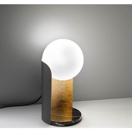 Modern glass ball sala de estar lampada comodino for bedroom dining room bedside lamp