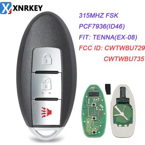 Car Smart Remote Key CWTWBU729 Or CWTWBU735 3 Buttons Car Key Fob Fit For Nissan Rogue 2008-2013 315Mhz
