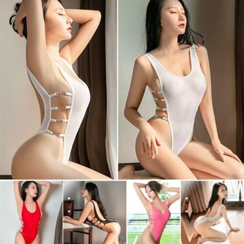 Womens Sexy See Through Lingerie Sleeveless Romper Sleepwear Durable New