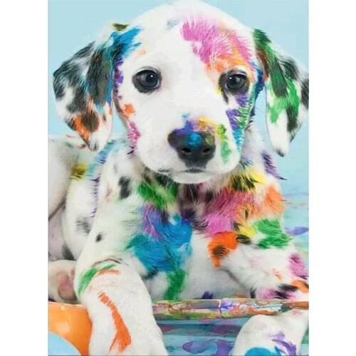 Animal Dog Terrier DIY Cross Stitch Embroidery 11CT Kits Craft Needlework Set Printed Canvas Cotton Thread Home Design