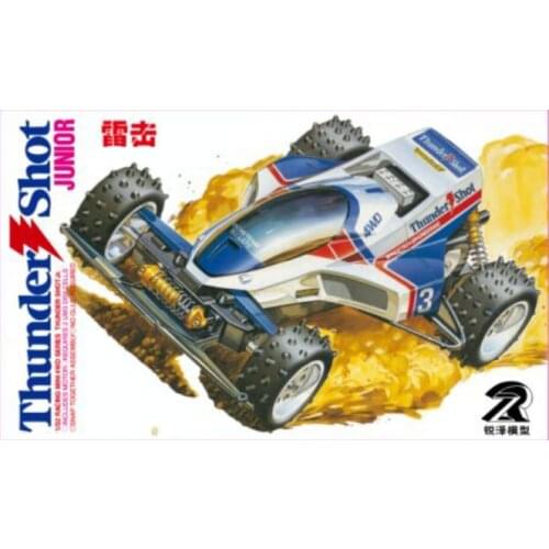 1Box RUIZE Thunder Shot 1/32 Scale Racing Mini 4WD Car Model Series White