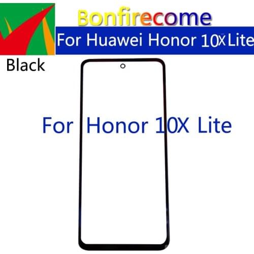 10Pcs\Lot For Huawei Honor 10X Lite Touch Screen Front Outer Glass Panel Lens LCD Front Lens Replacement