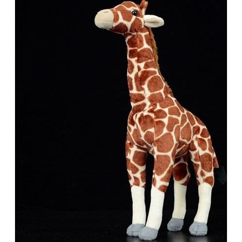 2018 NEW Lovely giraffe figurines African giraffe fawn 34 cm plush toys simulation animal plush toys