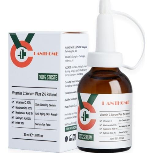 30ml LANTHOME VC Original Liquid Replenishing Brightening Inhibiting Melanin Facial Essence