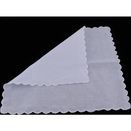 6x DIY Handkerchiefs Party Wedding Handkerchiefs 100% Cotton Handkerchief