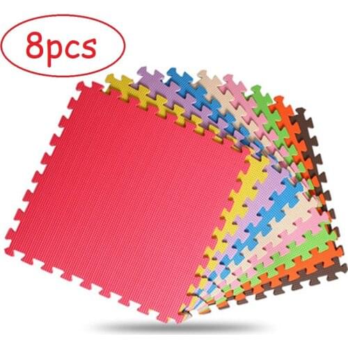 8PCS ​EVA Childrens Foam Carpet Mosaic floor Puzzle Carpet Baby Play Mat Floor Developing Crawling Rugs Puzzle Mat Combination