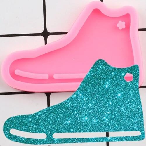 Shiny Glossy Sports Shoes Silicone Mold Pendant Polymer Clay Mould Epoxy Resin Craft Keychain Moulds DIY Handmade Molds