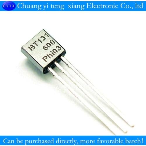 BT131-bidirectional thyristor TO 600-600 600V/ 1 a (100PCS/lot)