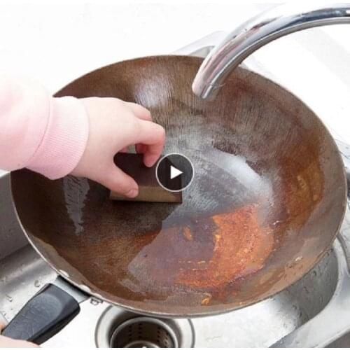 Cleaner Magic Sponge Dishwasher Scouring Pads Emery Sponge Kitchen Pot Rust Clean Brush Eraser Multifunctional Divisible Sponge