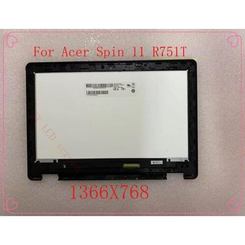 For Acer Spin 11 R751 R751T-C4XP N16Q14 11.6" B116XAB01.4 1366X768 LED LCD Touchscreen Digitizer Display Assembly