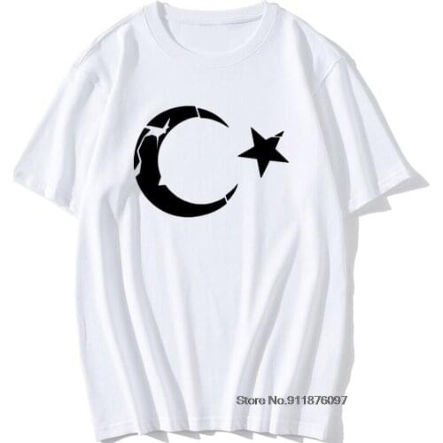 Turkey T shirt Turkish Flag for Men Casual Cotton Summer Short Sleeve Funny Turkish Flags T-shirt Tshirt