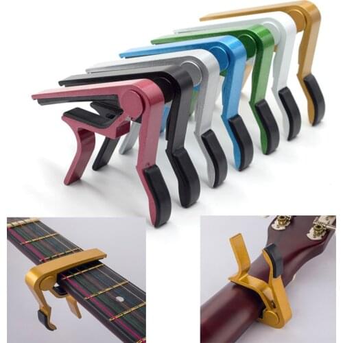 Aluminium Alloy Guitar Capo Universal Guitar Accessories Quick Change Clamp Key Acoustic Classic Guitar Clamp For Tone Adjusting