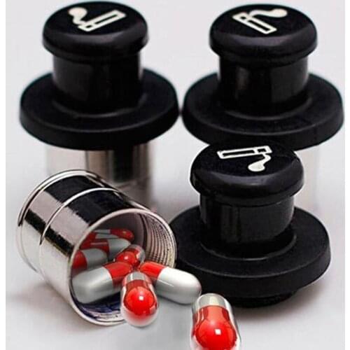 Cache Drug Pill Case Box Seal Car Cigarette Lighter Bottle Privacy Coin Storage Boxes Capsules Tablet Plastic Container Holder