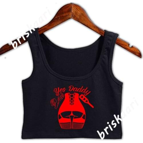 Corset Yes Daddy Usapatriotgraphics Crop Top Women Vintage Crazy S-2xl Designing Girl Formal Top Spring Autumn Vest