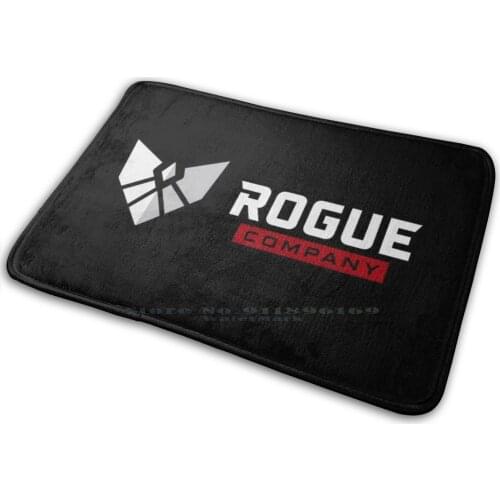 Rogue Company Logo Video Game Mat Rug Carpet Anti-Slip Bedroom Entrance Door Mat Rogue Company Epic Video Game Glitch Player