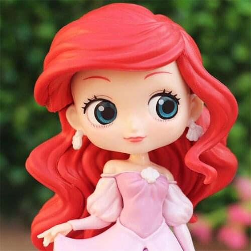 Q posket Princess Doll Ariel Harley Quinn Cinderella Sofia Figure toys dolls toys Cake Topper Cake decoration birthday party