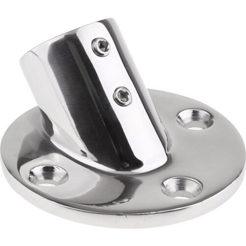 Boat Hand Rail Fitting Stainless Steel Marine Hand Rail Handrail 45 Degree 25mm/1" Round Base For Yacht Boat Accessories Marine
