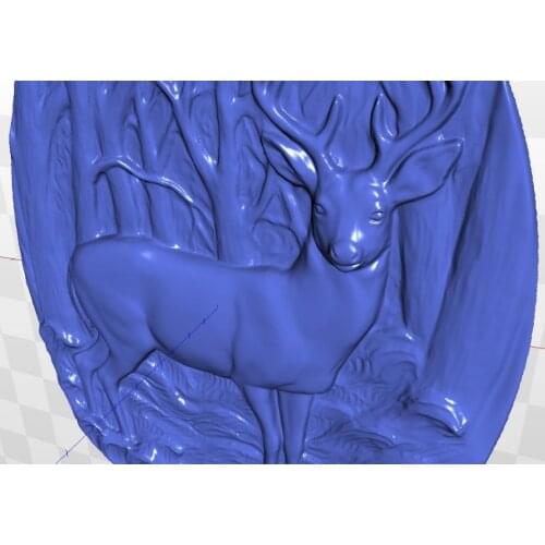 Model relief deer_3 for cnc in STL file format 3d artcam