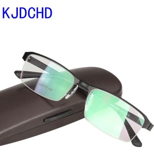 Fashionable men and women titanium alloy optical computer prescription glasses frame with transparent lenses