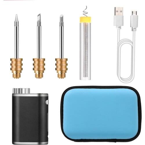 Portable rechargeable soldering iron USB wireless battery soldering iron 1W-75W power adjustable soldering iron set