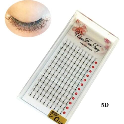 Lashes Premade Wide Fans 5D Short Stem Russian Volume Professional Eyelash Extensions Faux Mink Natural Softness Makeup tools