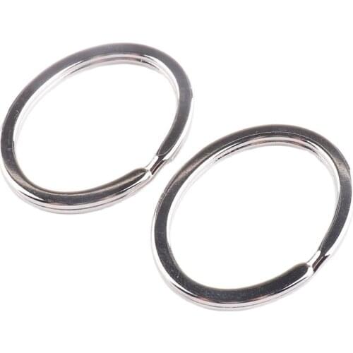 10 pcs Silver Oval Keyring buckle Bag Garment Belt Strap DIY Hardware Sewing Accessory Keyring