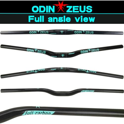 Super light 7 Color Carbon Mountain Bicycle Handlebar 25.4mm/31.8mm*580-740mm Flat/Rise Mountain Bar Carbon Bike Accessori