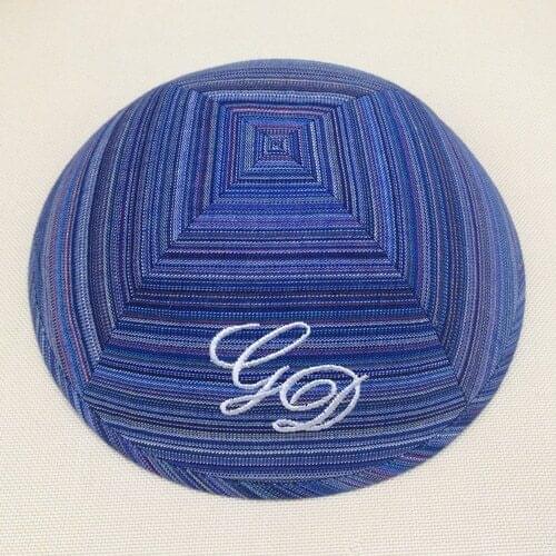 Embroidery and imprint for 19cm satin Kippot Kippa yarmulke Kipa Jewish cap kippah kullies Beanies Jewish hat Skull cap