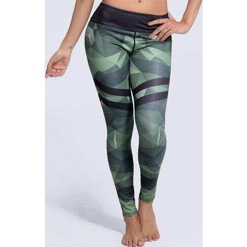 Camouflage Digital Printed Leggings Women Elastic Waist Quick Dry Workout Leggins Female Sporting Runs Fitness Yogaing Pants 3XL