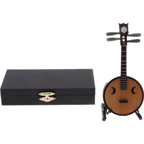 1/6 Scale Action Figures Dollhouse Accessory Wooden Nguyen Instrument Model Miniature Musical Ornaments for