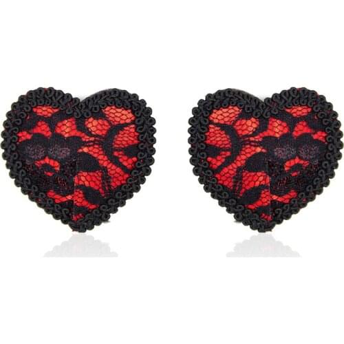 1Pair Milk Women Tassel Sequin Paste Breast Bra Silicone Heart Nipple Cover