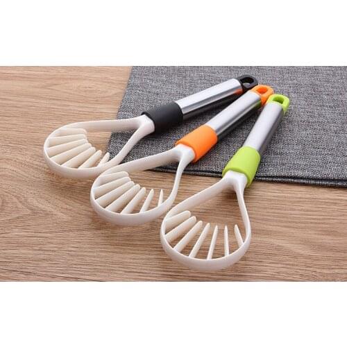 1PC 2 in 1 Stainless Steel + Plastic Watermelon Mango Slicer Cutter Corers Fruit &Vegetable Tools Kitchen Gadgets KX 204