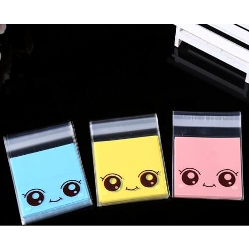 100PCS/SET Cartoon Gift Bags Party Cookie Packaging Self-adhesive Plastic OPP Package for Biscuits Candy Snacks Wrapping Supply