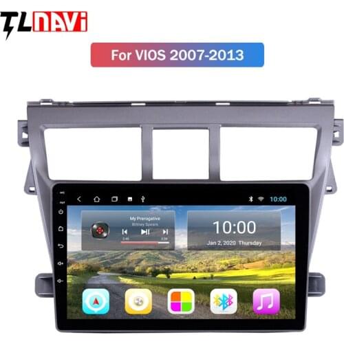 2G RAM Android 10 Car DVD Multimedia Player GPS For Toyota Vios YARIS 2008-2013 audio radio stereo navigation