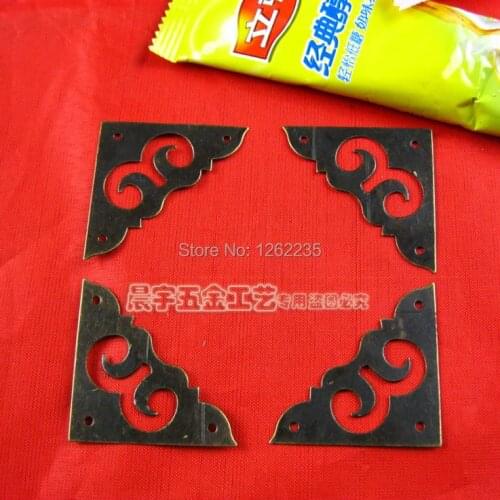 31*31mm Antique Straight Jewelry box purses angle iron Wooden protection angle Wholesale