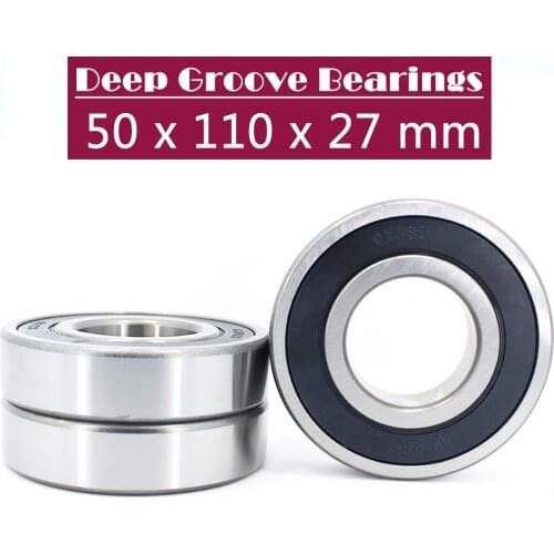 6310RS Bearing ABEC-3 (1 PCS) 50*110*27 mm Deep Groove 6310-2RS Ball Bearings 6310RZ 180310 RZ RS 6310 2RS EMQ Quality
