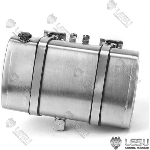 95MM LESU Metal Hydraulic Oil Tank for 1/14 DIY RC TAMIYA Tractor Truck Dumper Model Scania MAN
