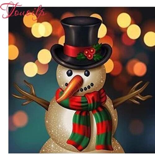 TOUOILP Full Square/Round Drill 5D DIY Diamond Painting "Christmas snowman" Embroidery Cross Stitch 5D Home Decor Gift