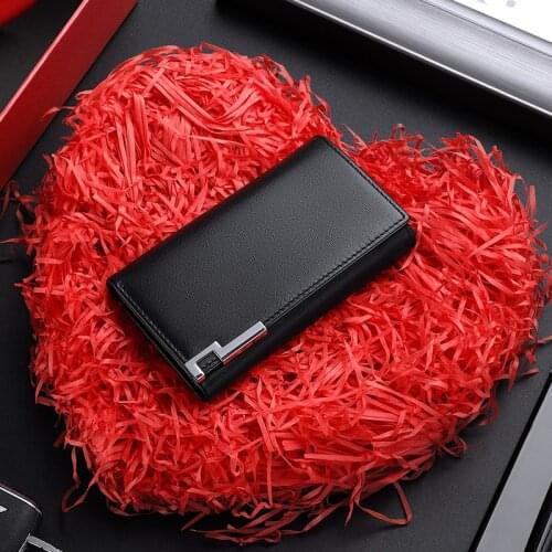 Car multi-function large capacity key bag mens waist hanging zero wallet card bag women cowhide keyring WILLIAMPOLO