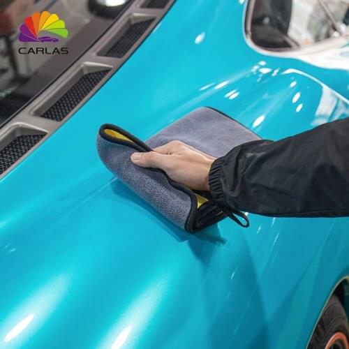 Carlas Super Absorbent Wash Microfiber Towel Car Cleaning Drying Cloth Hemming Car Care Cloth Detailing Towel Car Care Polishing