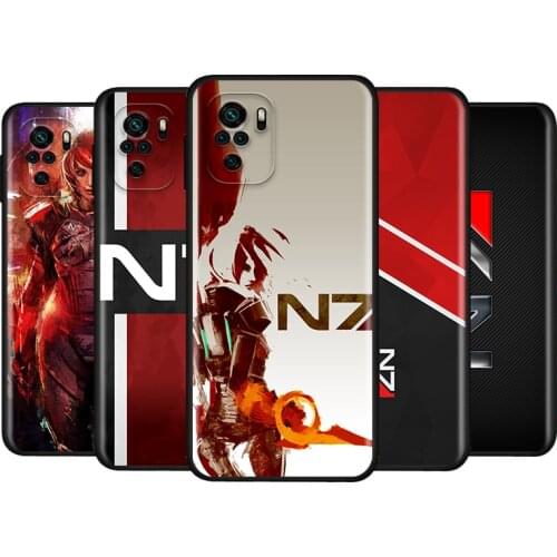 N7 Mass Effect For Xiaomi Redmi Note 10S 10 9 9S 9T 8T 8 7 6 5 Pro Max 5A 4X 4 5G Soft Silicone Phone Case