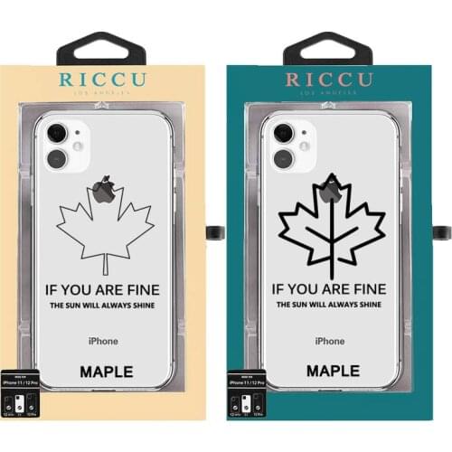 Maple leaf personality simple Phone Case For iphone 7 8 X XR XS MAX 7 8 plus 6s plus se 2020 12 11 Pro Max case Cover