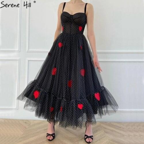 Black Sexy Simple Sleeveless Evening Dresses A-Line Ankle Length Formal Dress 2020 Serene Hill LA70523