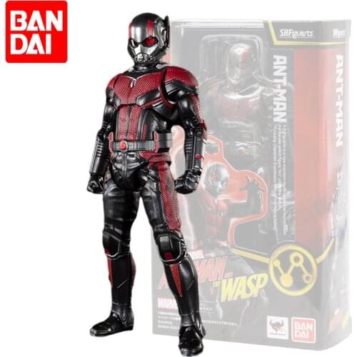 Bandai Original Marvel Legends SHF Ant-Man and The Wasp The Avengers PVC Anime Action Figures Collection Model Toys Gifts 14cm