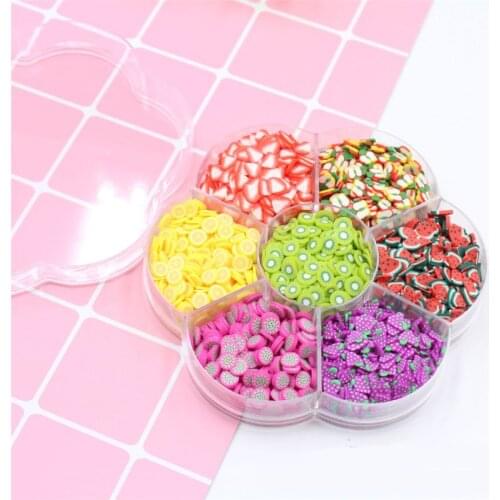 Assorted Fruit Slices 90g Wheel - Slime Supplies/Slime Acessories/Slime Add ins/Polymer Clay/Nail Art Kit Maker for Kids 77HD