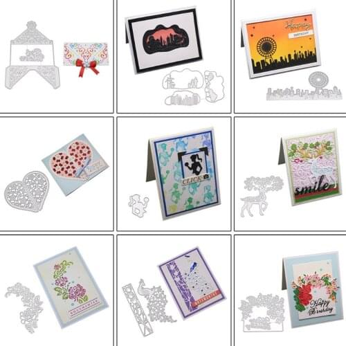 City Family Metal Cutting Dies Stencil DIY Scrapbooking Album Stamp Paper Card Embossing Craft Decor R7RC